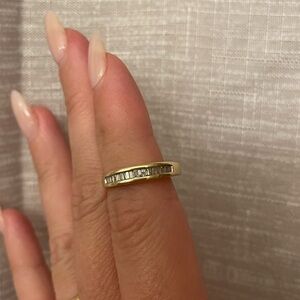 14k Vintage Baguette Diamond Band